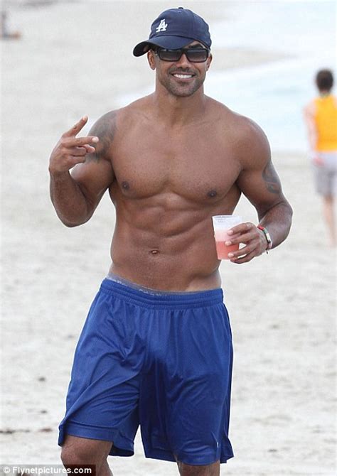 Moore, who plays Supervisory Special Agent Derek Morgan - arrived. with two shapely brunettes. "All three got naked, and he laid down. between the two girls on the blanket," said the witness. "Shemar got. up and ran into the ocean. He played with the girls a little bit, and then guys started to come over.